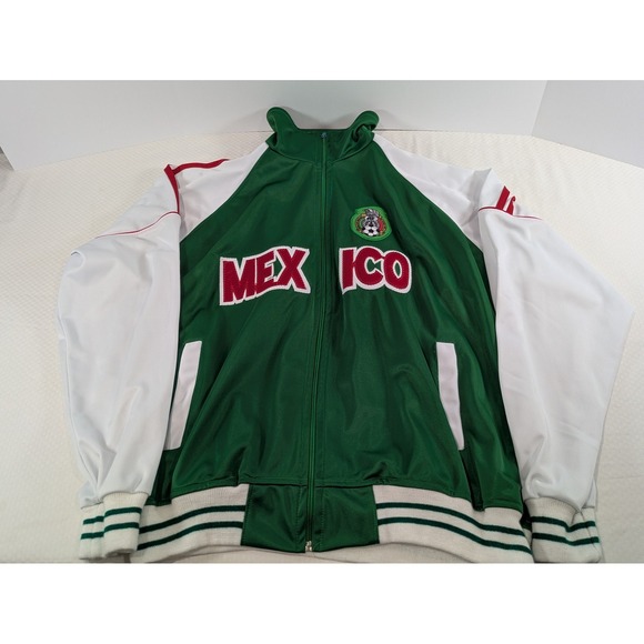 Vintage Mexico Soccer Track Jacket Mens XL Federación Mexicana 90s Retro - Picture 1 of 8